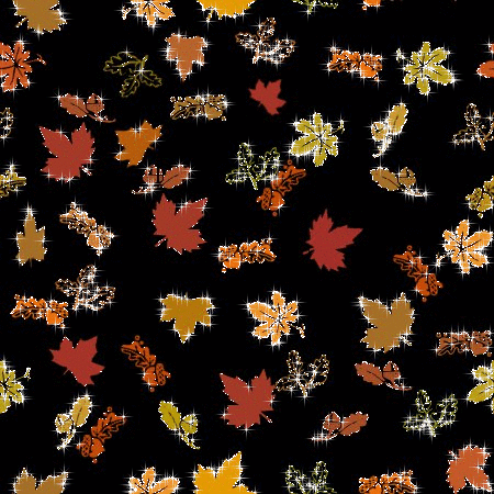 Achtergronden Herfst Zwarte Achtergrond Met Herfstbladeren