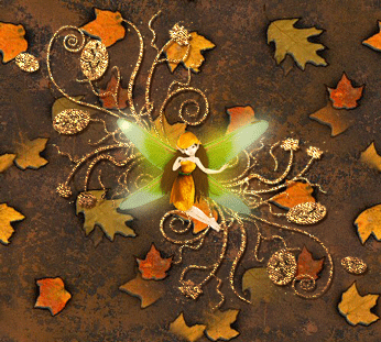 Achtergronden Herfst Elfje Met Glitter