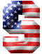 Alfabetten Amerikaanse vlag Letter S
