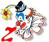 Alfabetten Clown transparant 