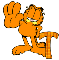 Alfabetten Garfield 3 Letter T