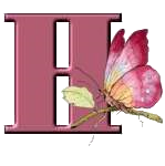 Alfabetten Libelle transparant Letter H