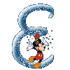 Alfabetten Mickey mouse 2 Letter E