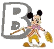 Alfabetten Mickey mouse transparant 