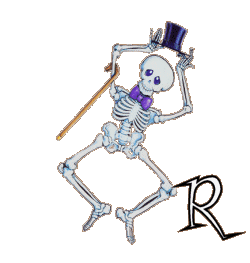 Alfabetten Skelet danst Letter R