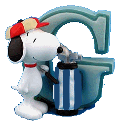 Alfabetten Snoopy 2 Letter G