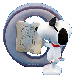 Alfabetten Snoopy 2 Letter O