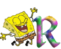 Spongebob Alfabetten Letter R