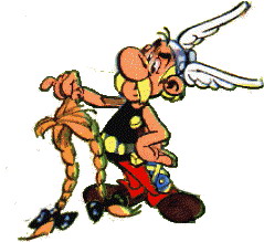 Cliparts Cartoons Asterix Asterix Die Een Paar Vlechtjes Vast Houdt