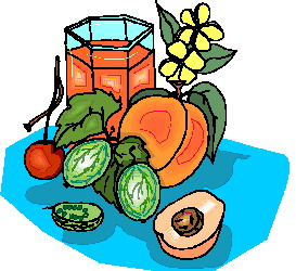 Cliparts Eten en drinken Vruchtensap Fruit Sapje Vruchten Sap Gezond
