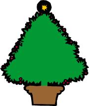 Cliparts Kerstmis Kerst bomen Groene Kerstboom