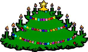 Cliparts Kerstmis Kerst bomen Ingezakte Kerstboom