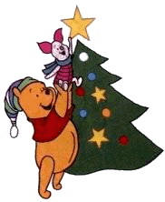 Cliparts Kerstmis Kerst winnie de pooh 
