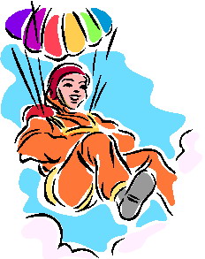 Sport Cliparts Parachuut springen 