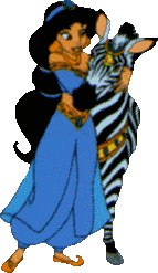 Disney plaatjes Aladin Prinses Jasmine Met Zebra