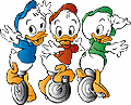 Kwik kwek en kwak Disney plaatjes De Neefjes Van Donald Duck