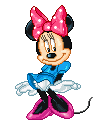 Disney plaatjes Mickey en minnie mouse Minnie Met Blauwe Jurk