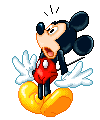 Disney plaatjes Mickey en minnie mouse Mickey Verschrikt