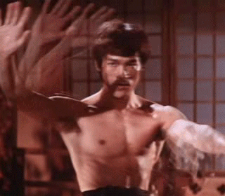 Bruce Lee GIF. Bioscoop Gifs Filmsterren Bruce lee Legende Martial artist 