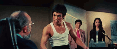 Bruce Lee GIF. Film Gifs Filmsterren Bruce lee De weg van de draak 