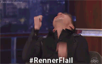 Jeremy Renner GIF. Gifs Filmsterren Jeremy renner Schattig als de hel 