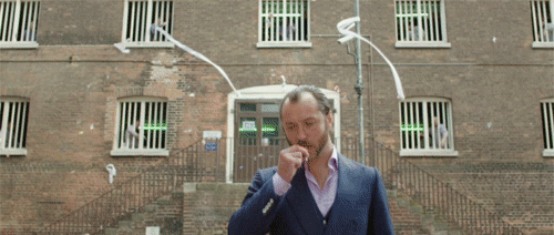 Jude Law GIF. Film Sherlock holmes Gifs Filmsterren Jude law 