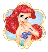 Ariel glitter plaatjes