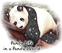Glitter plaatjes Pandabeer 