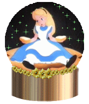 Alice in wonderland globe