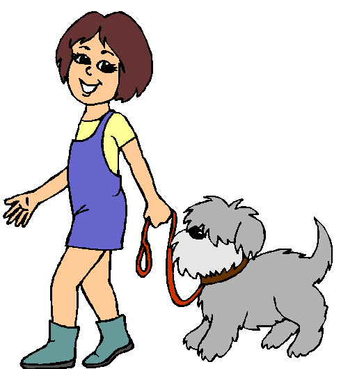 free clipart girl walking - photo #29