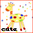 Dieren Giraffen Icon plaatjes 
