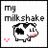 Dieren Icon plaatjes Koe Milkshake
