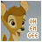 Disney Bambi Icon plaatjes 