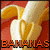 Banaan Icons Icon plaatjes Geschilde Banaan