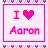 Icon plaatjes Naam icons Aaron I Love Aaron Icon Met Hartjes