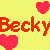 Icon plaatjes Naam icons Becky 
