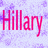 Icon plaatjes Naam icons Hillary Hillary Icon Met Paarse Achtergrond
