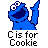 Sesamstraat Icon plaatjes Cookie monster 