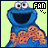 Sesamstraat Icon plaatjes Cookie monster Cookie Monster