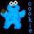 Sesamstraat Icon plaatjes Cookie monster Cookie Monster Mini Bewegend