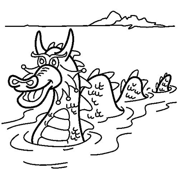ocean dragon coloring pages - photo #6
