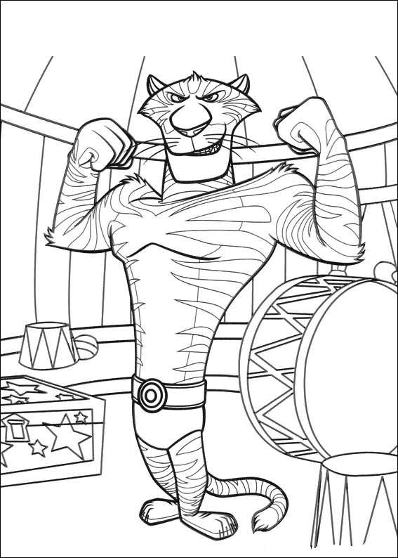 madagascar 3 circus coloring pages - photo #16