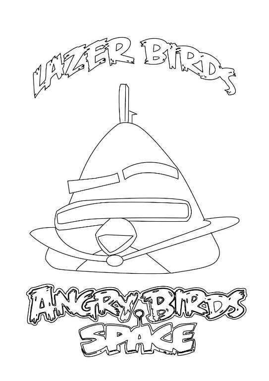 Angry Birds Space Kleurplaat. Kleurplaten Angry birds space 