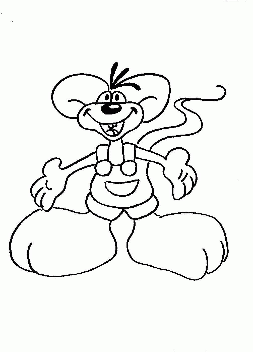 Diddl Kleurplaat » Animaatjes.nl