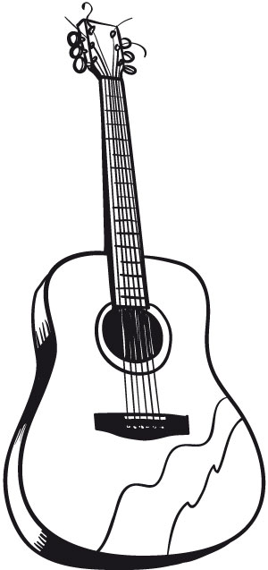 Gitaar Kleurplaat Animaatjes Nl