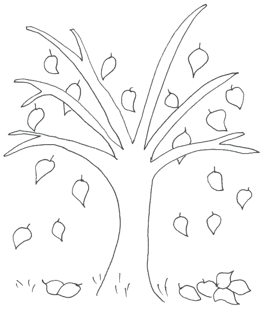 fall cartoon coloring pages - photo #17