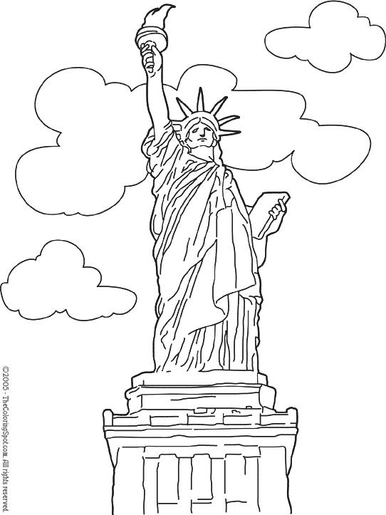 u s landmarks coloring pages - photo #50