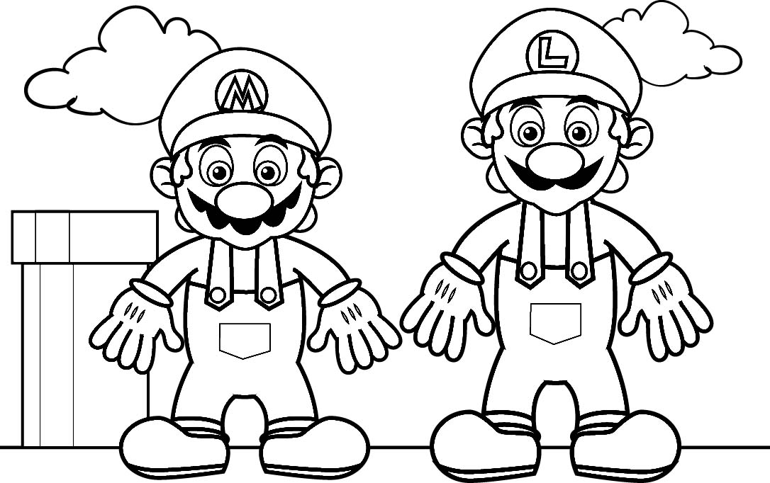 Mario Kleurplaat Animaatjes nl