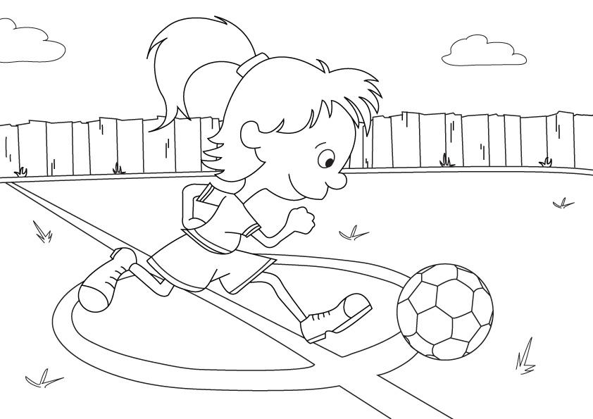voetbal kleurplaat » animaatjes.nl