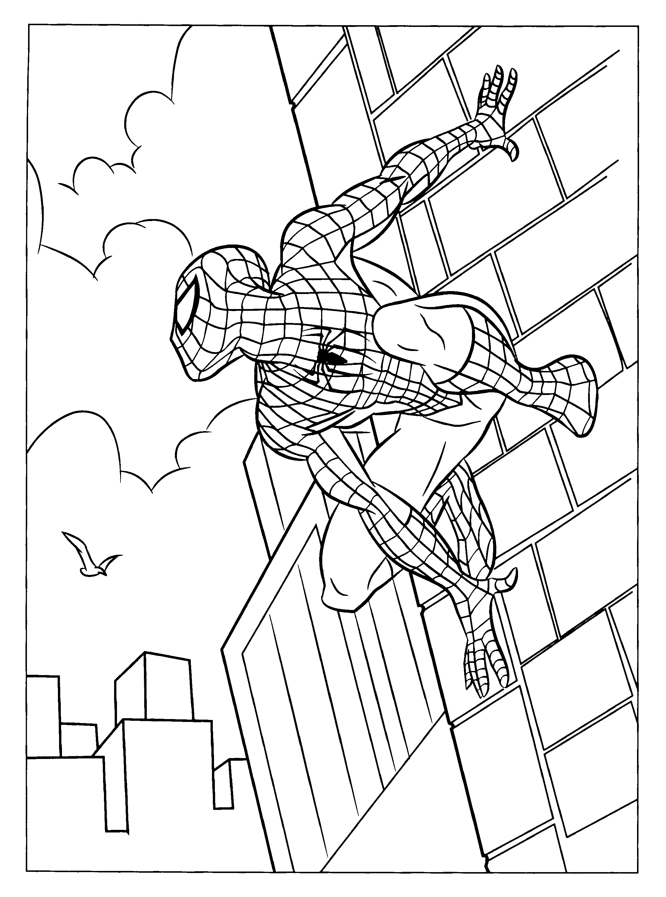 Kleurplaten Superhelden Kleurplaten Spiderman 3 Animaatjes nl
